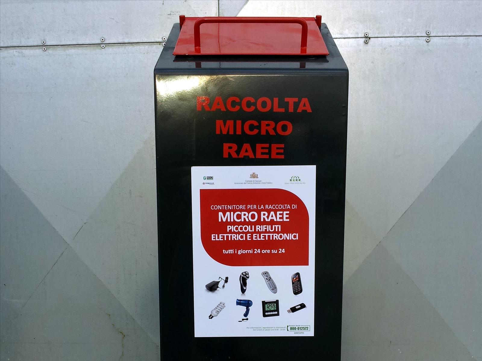 Microcontenitori RAEE Sardegna